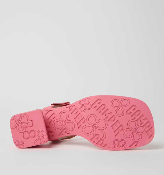 Camper Kora Block Heel Sandal - Pink - re - souL