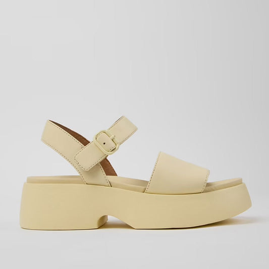 Camper Tasha Platform Sandal - Yellow - re - souL