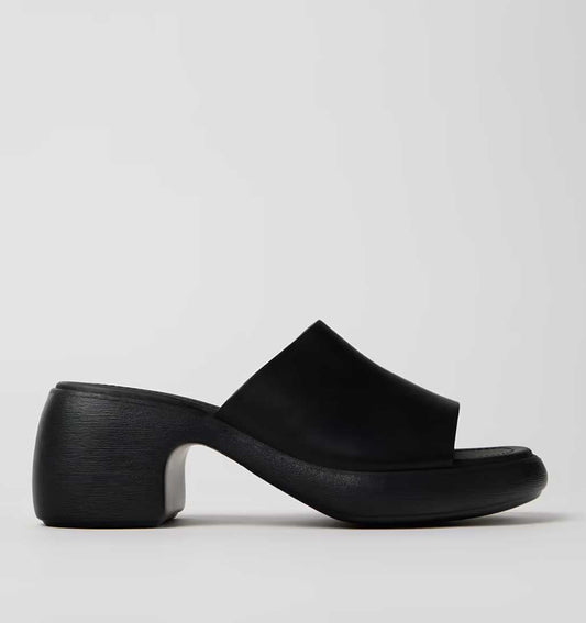 Camper Thelma Platform Slide Sandal - Black - re - souL