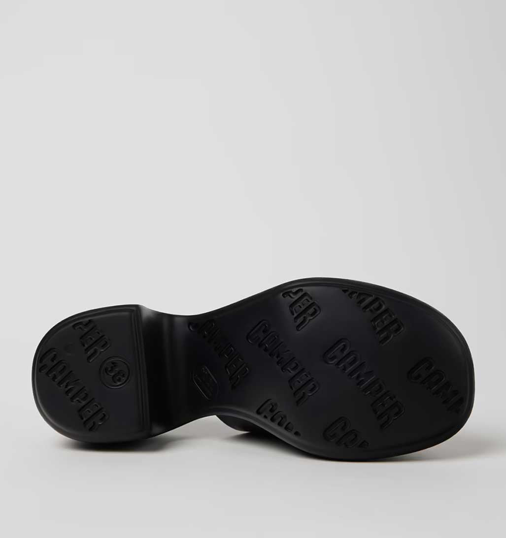 Camper Thelma Platform Slide Sandal - Black - re - souL