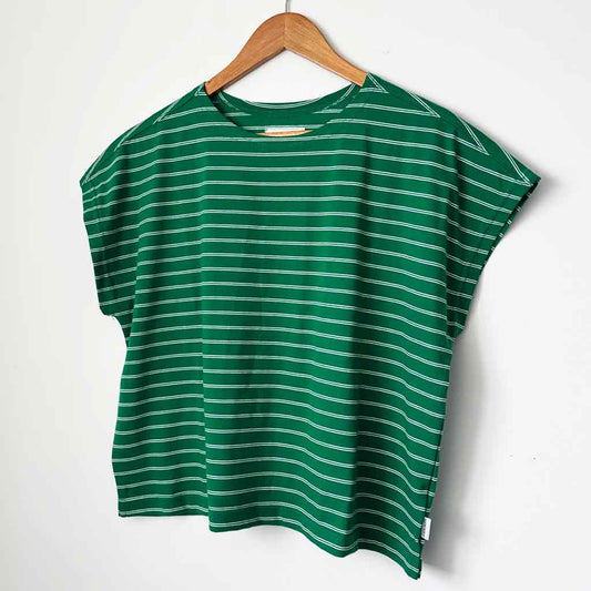 Chérie Tee - Green/White - re - souL
