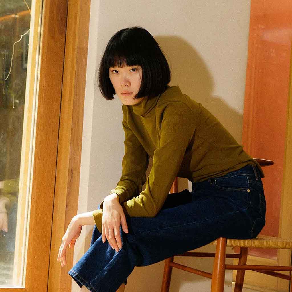 Cillian Turtleneck Top - Avocado Green - re - souL