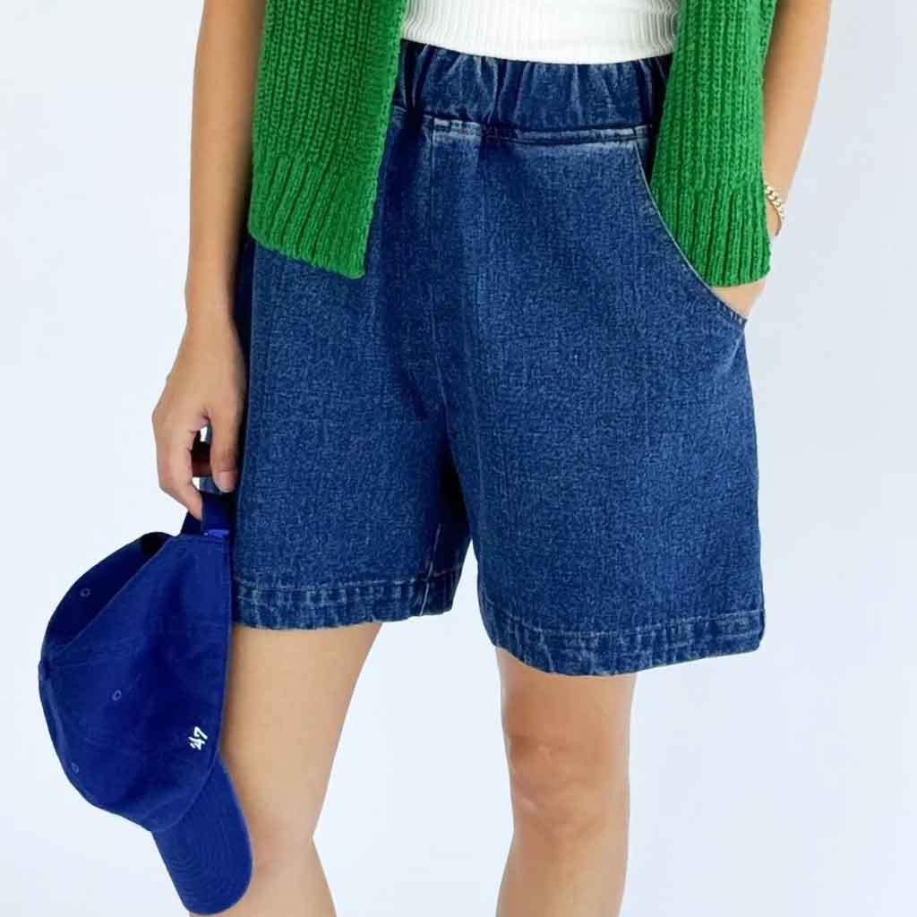 City Shorts - Blue Denim - re - souL