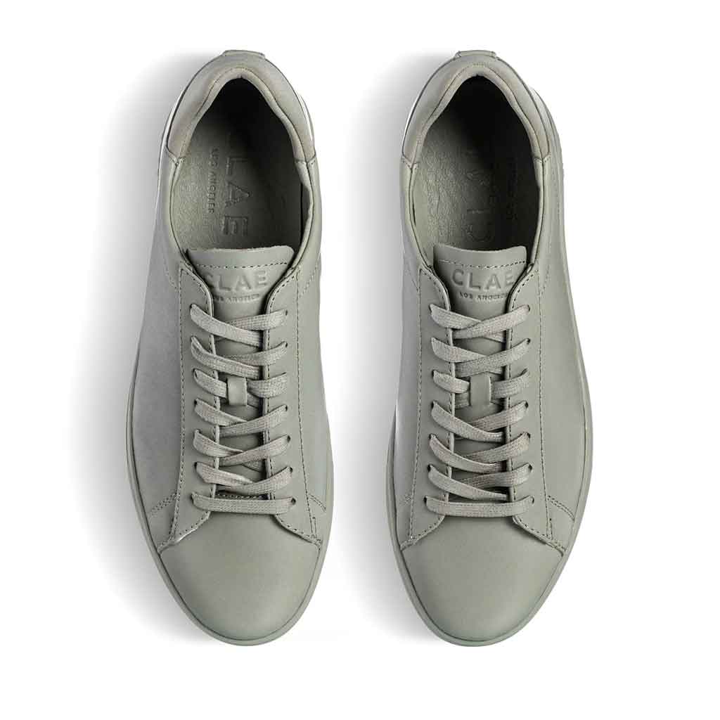 Clae Bradley Leather Sneaker for Women - Tea Grean - re-souL
