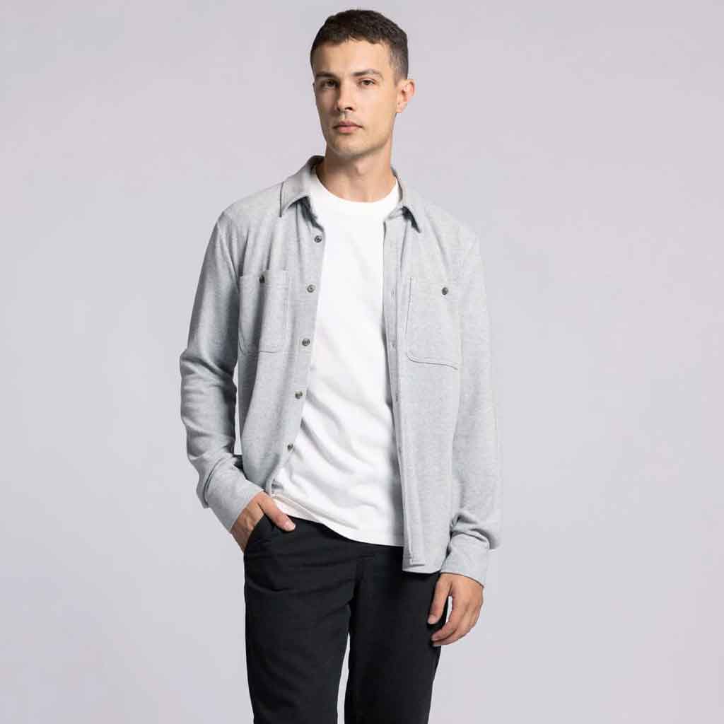 Clark Shirt for Men - Grey Heather - re - souL