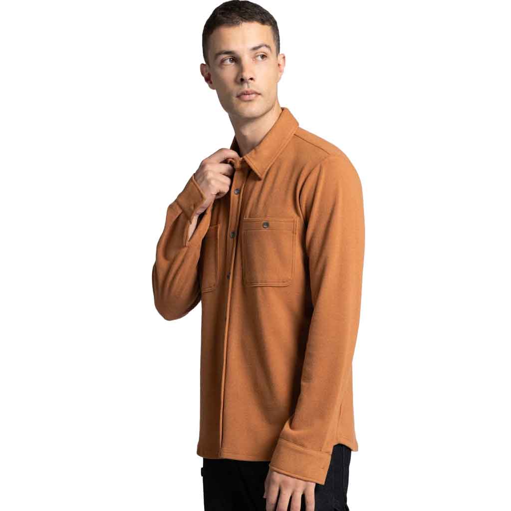 Clark Shirt for Men - Pecan Heather - re - souL