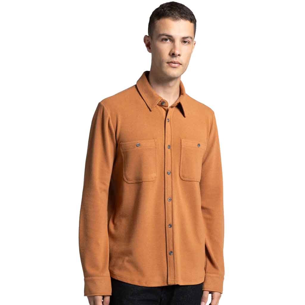 Clark Shirt for Men - Pecan Heather - re - souL