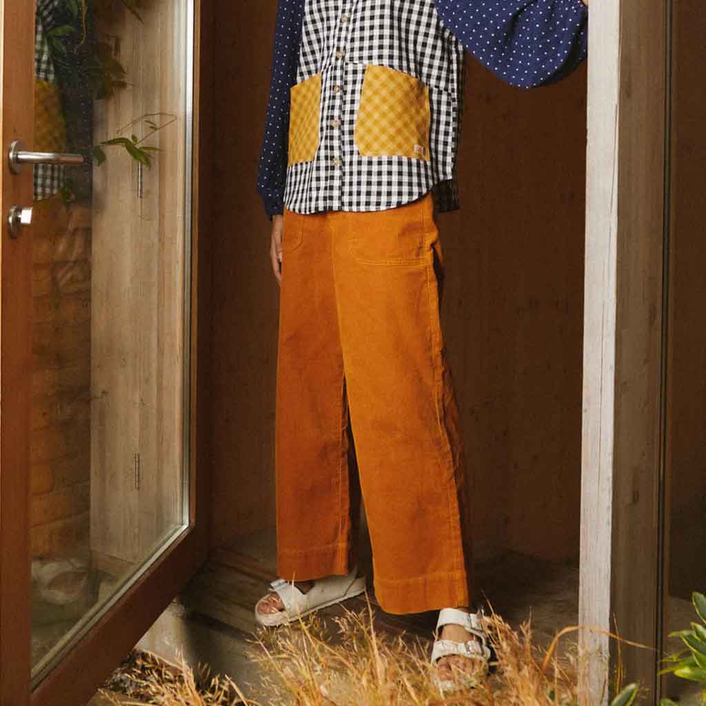 Corduroy Carpenter Pants - Mustard - re - souL