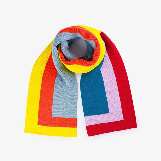 Corner Colorblocking Big Scarf - re - souL