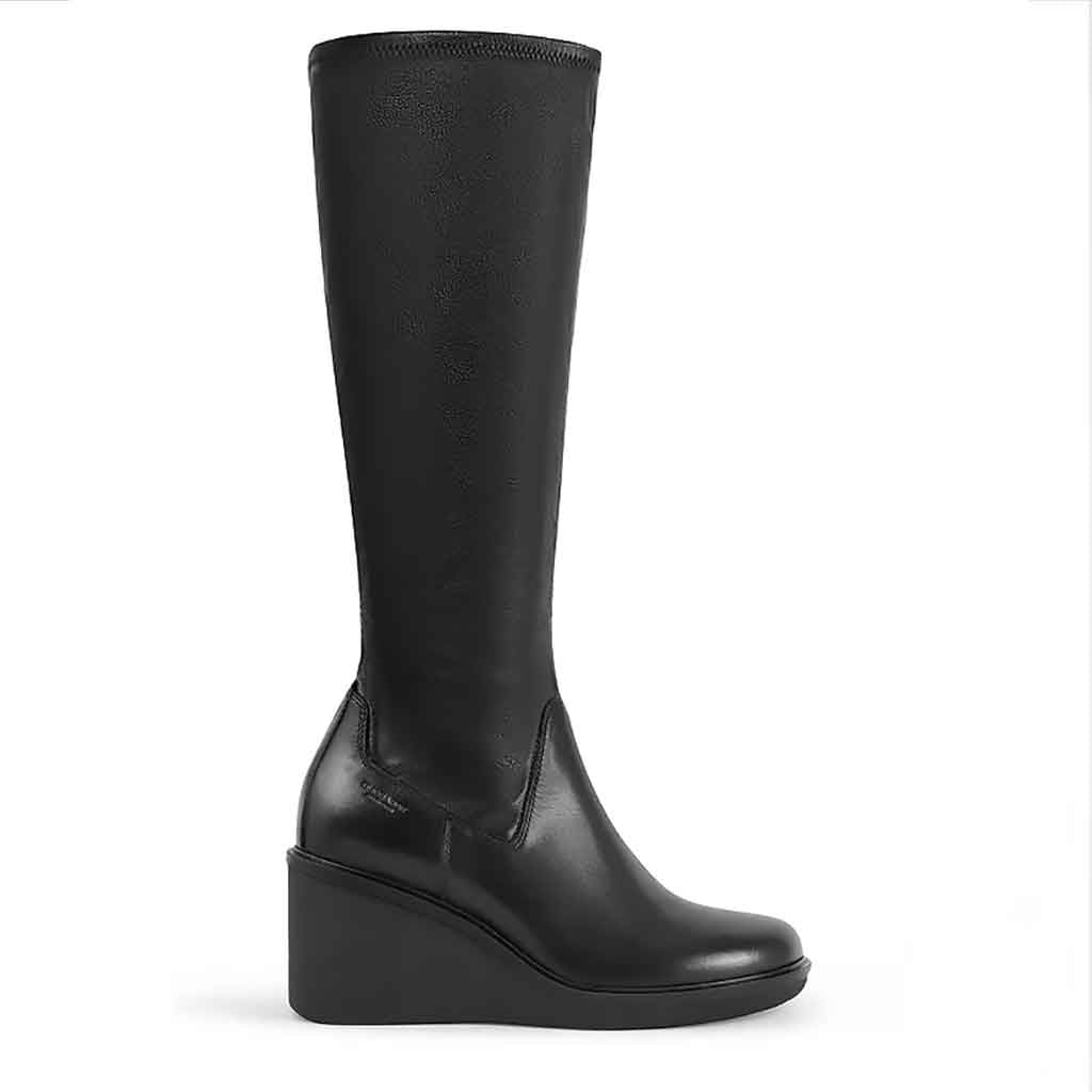 Deena Black Stretch Boot - re - souL