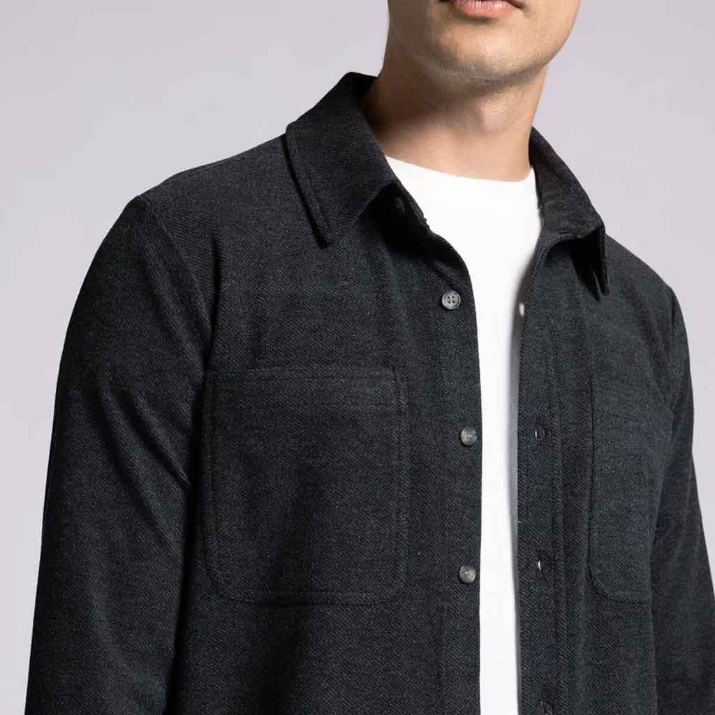 Discovery Button Down Shirt - Charcoal - re - souL