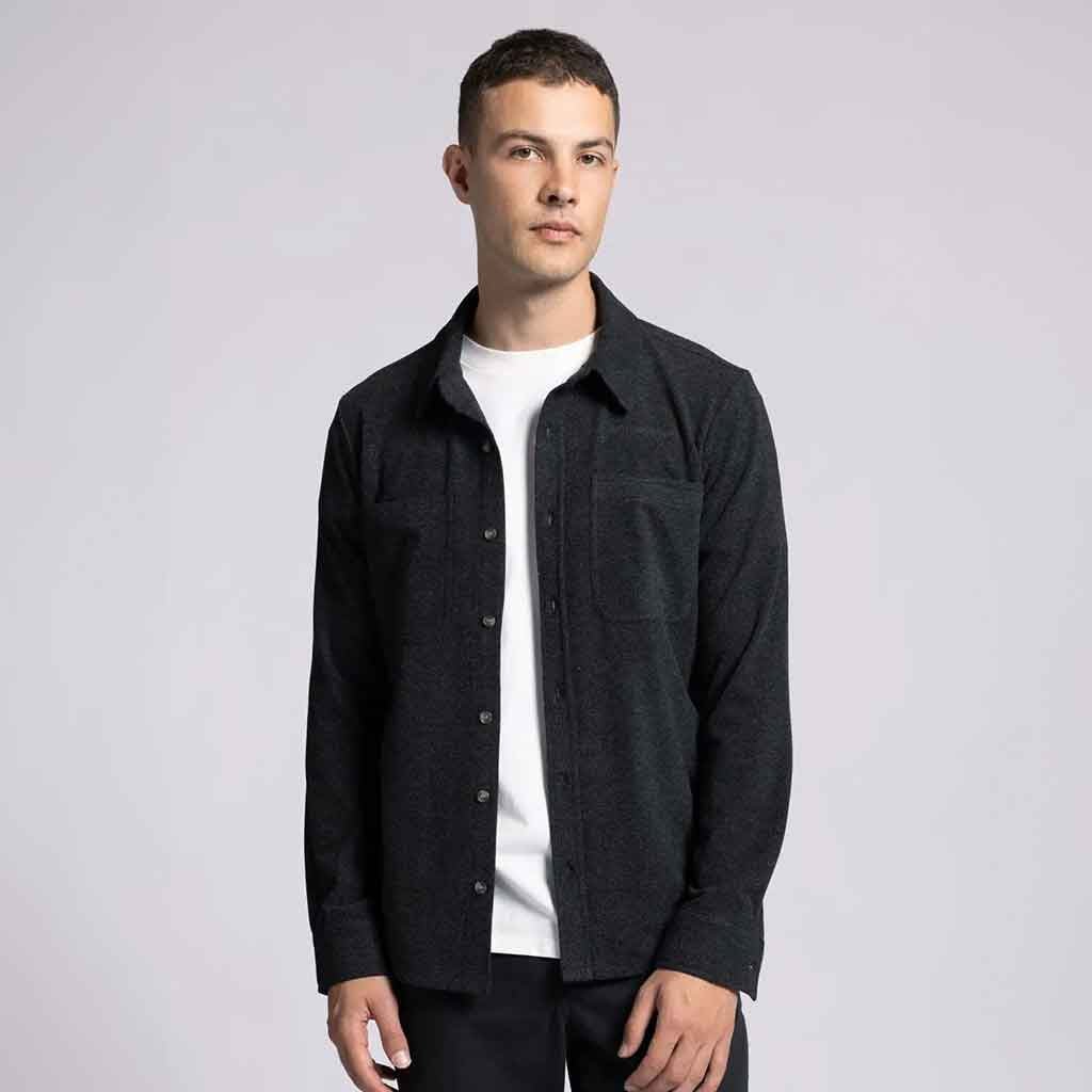 Discovery Button Down Shirt - Charcoal - re - souL