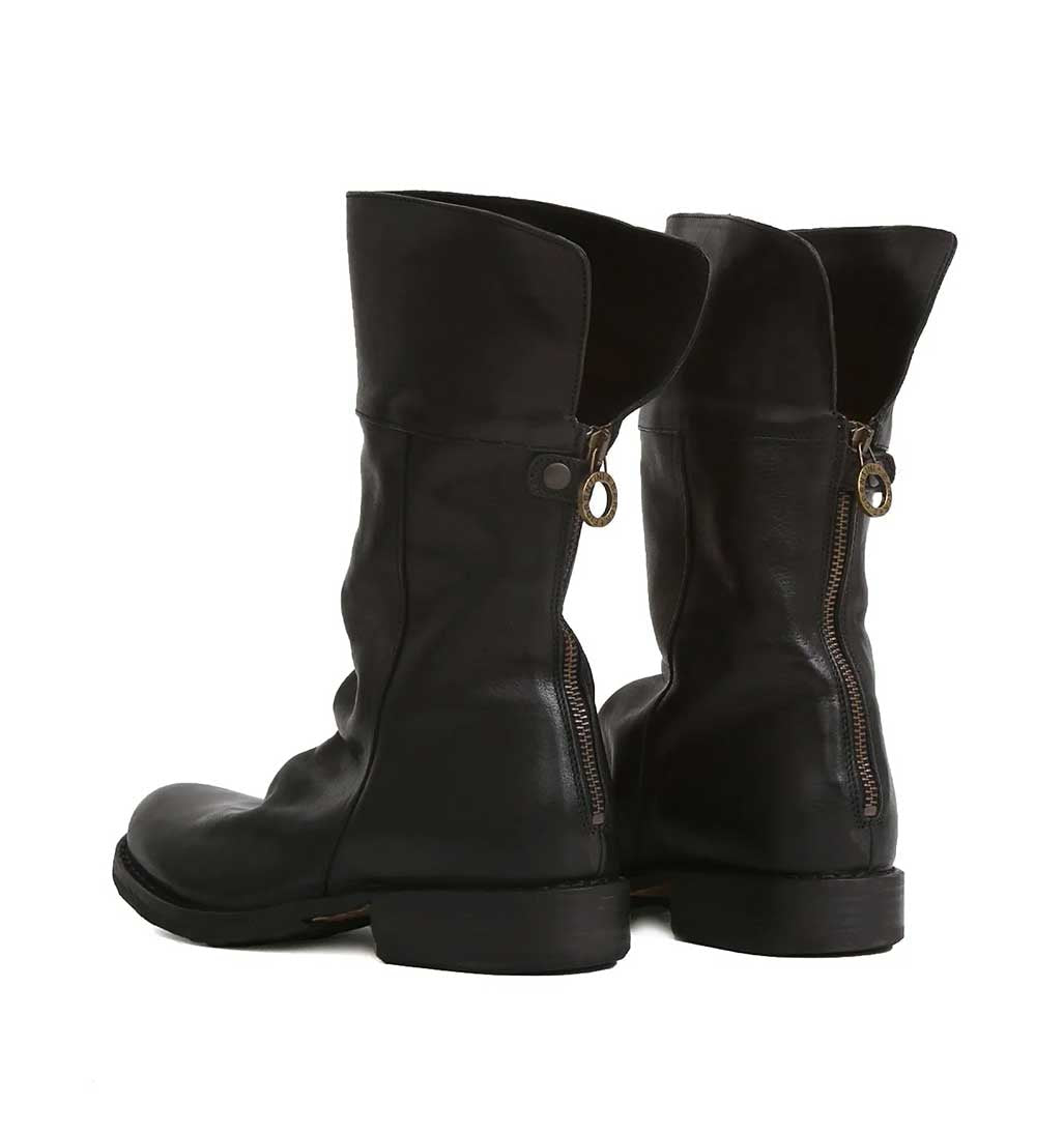Ella Back-Zip Boot - Black - re-souL