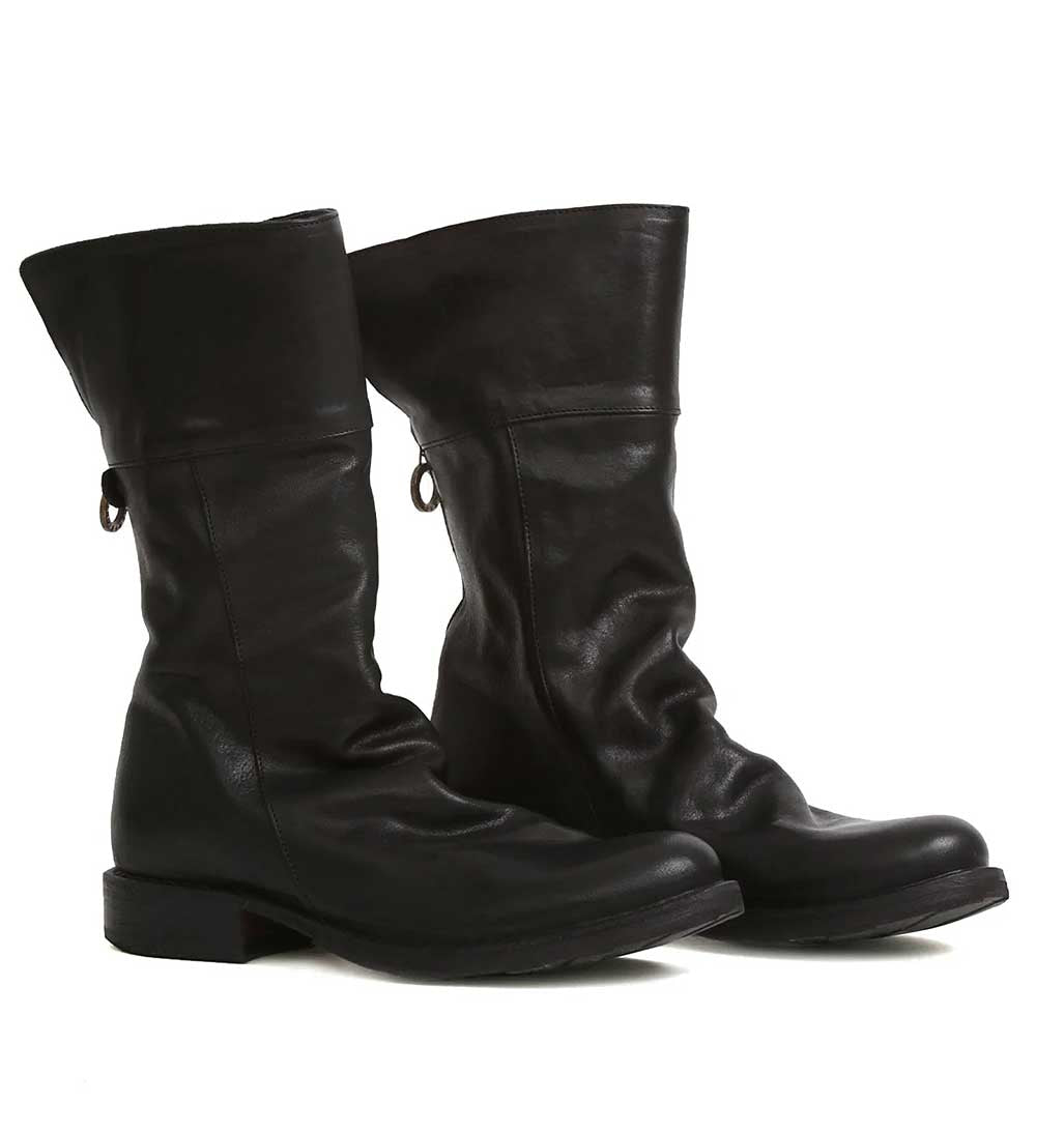 Ella Back-Zip Boot - Black - re-souL