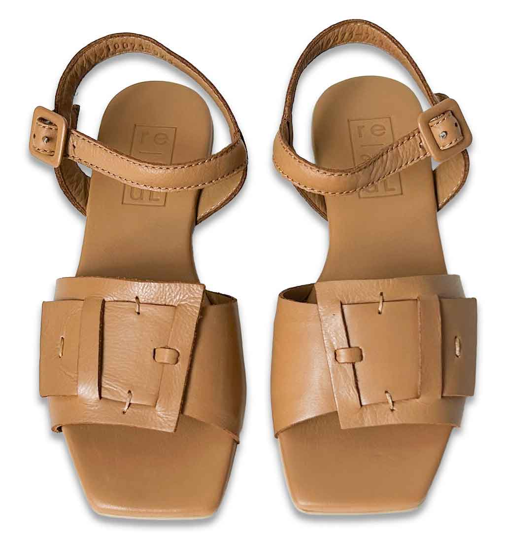 Erdem Flat Woven Sandal - Camel - re - souL