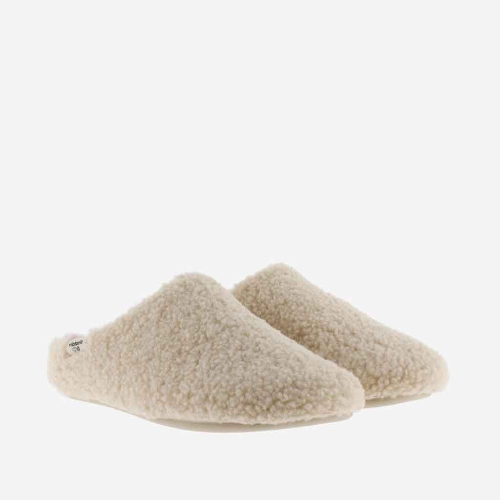 Fleece Slipper - Beige - re - souL