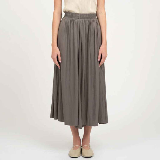 Flowy Wide Leg Palazzo Pants - Olive - re - souL