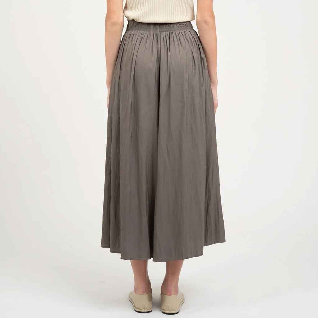 Flowy Wide Leg Palazzo Pants - Olive - re - souL