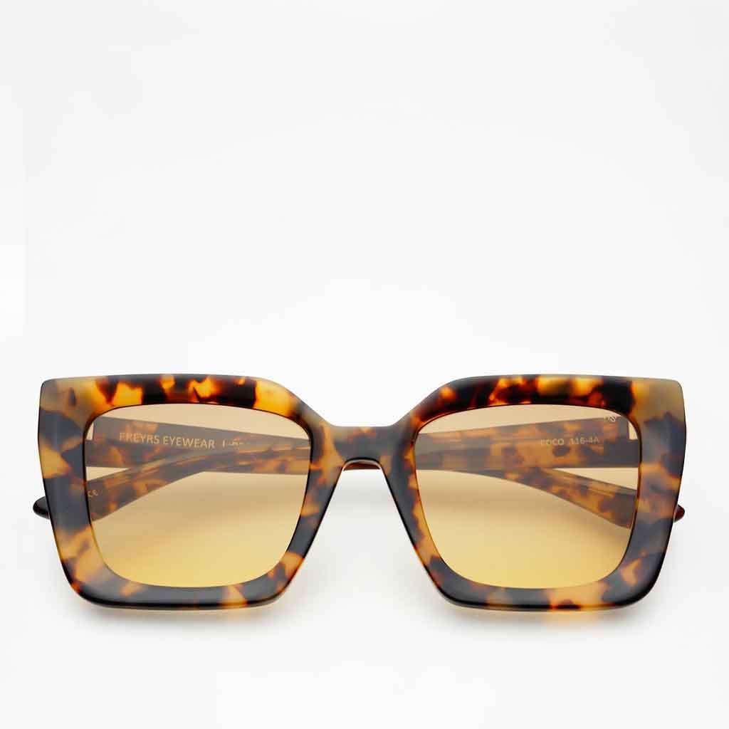 Freyrs Coco Square Sunglasses - Light Tortoise - re - souL