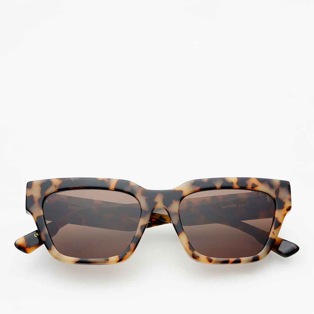Freyrs Hayden Rectangular Sunglasses - Milky Tortoise - re - souL