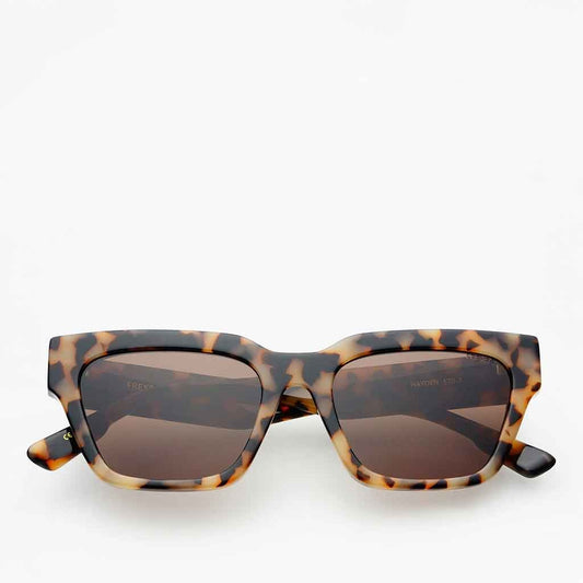 Freyrs Hayden Rectangular Sunglasses - Milky Tortoise - re - souL