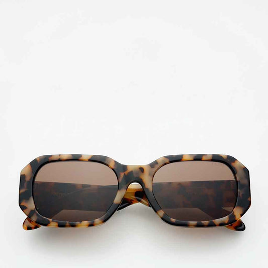 Freyrs Onyx Rectangular Sunglasses - Milky Tortoise - re - souL