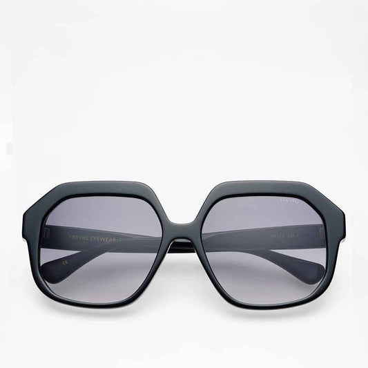 Freyrs Stella Octagonal Sunglasses - Black - re - souL