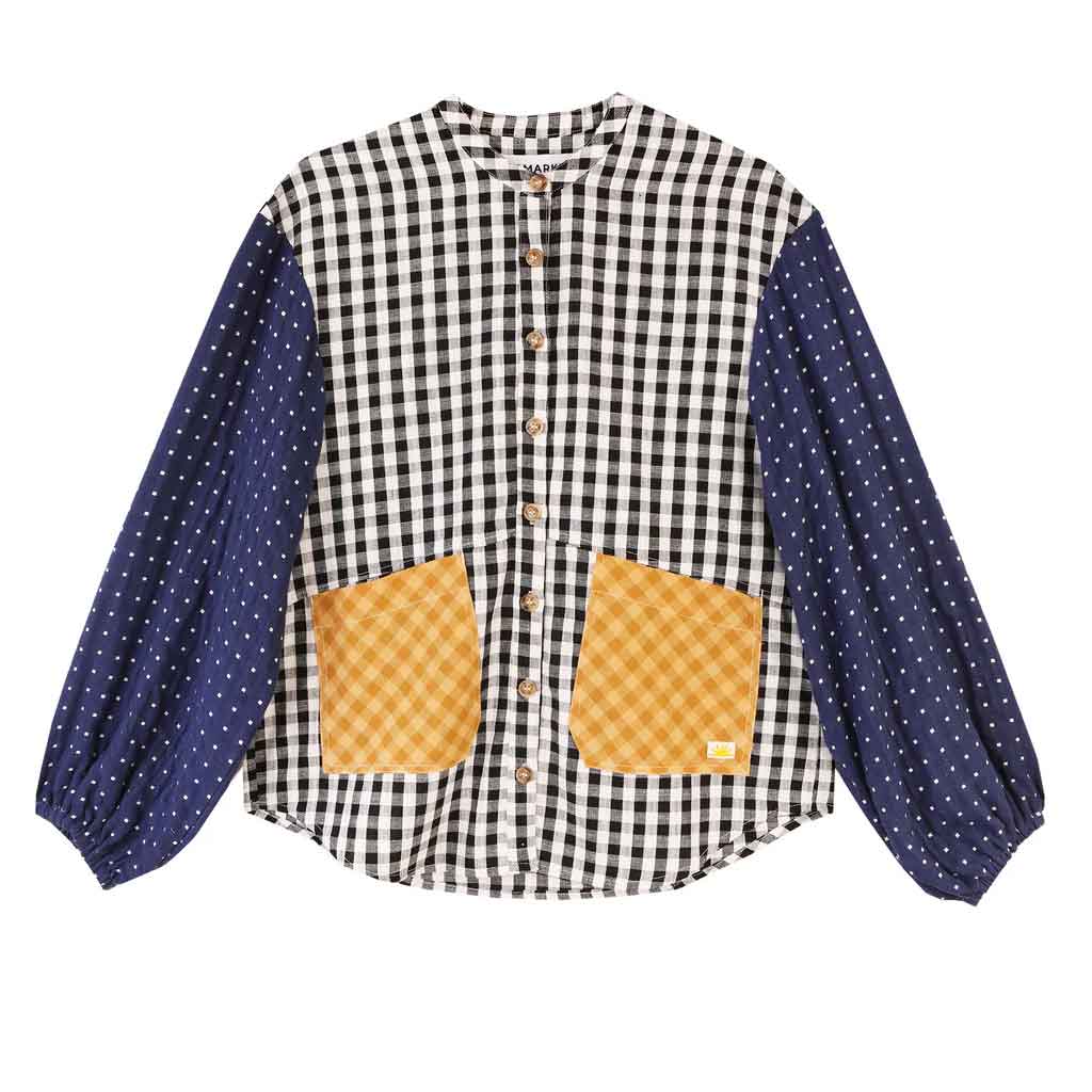 Gale Pocket Shirt - Patchwork Gingham - re - souL