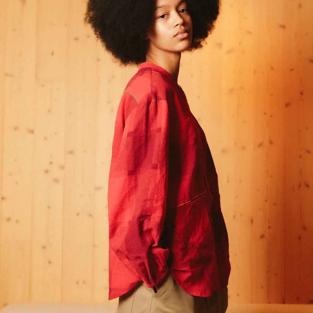 Gale Pocket Shirt - Red Gingham - re - souL