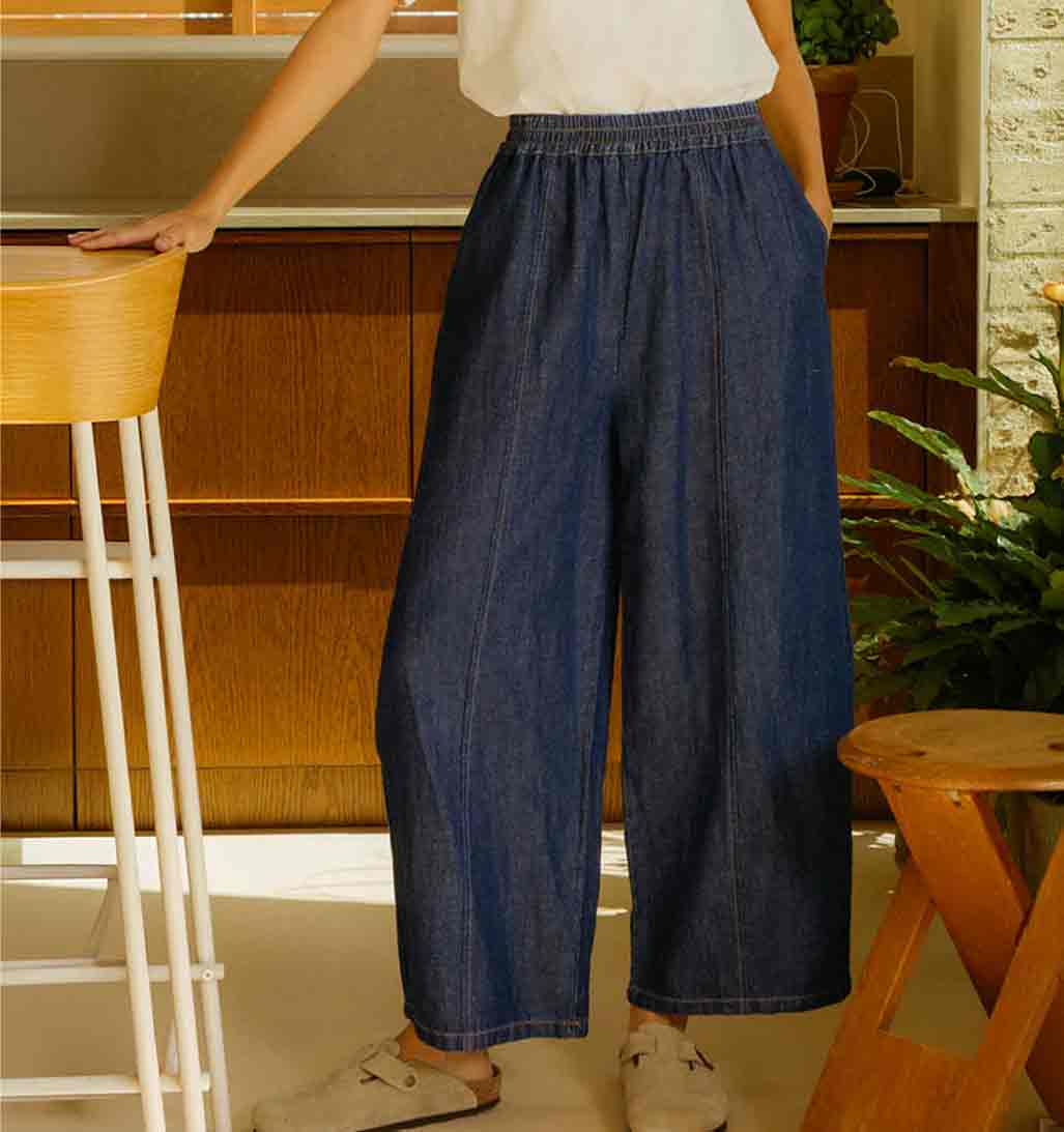 Grant Chambray Trouser - Indigo - re - souL