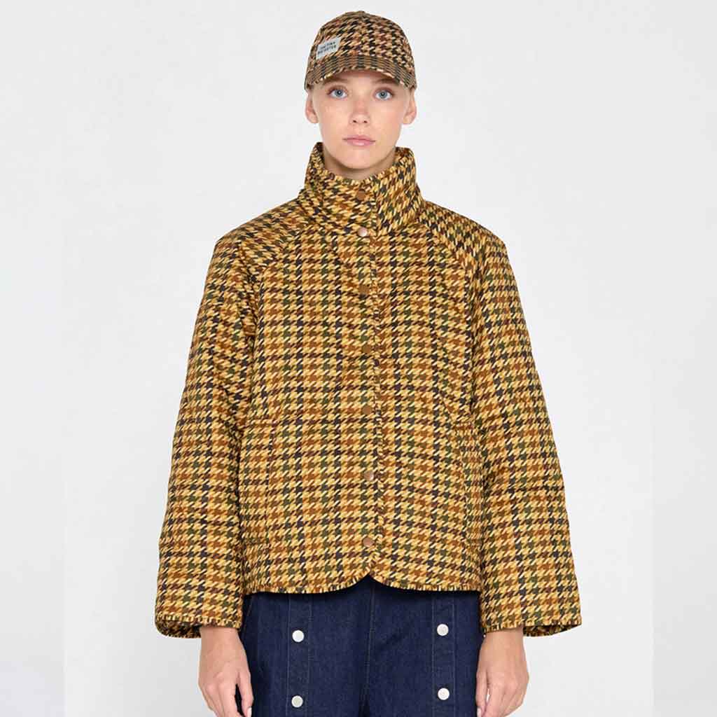 Houndstooth Quilted Jacket - Pattern Multi - re - souL