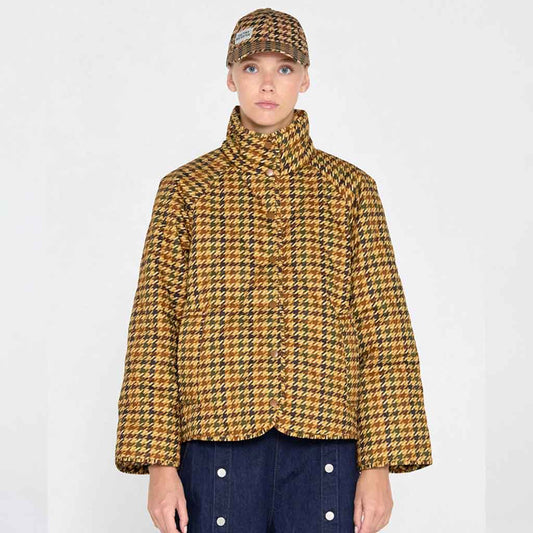 Houndstooth Quilted Jacket - Pattern Multi - re - souL