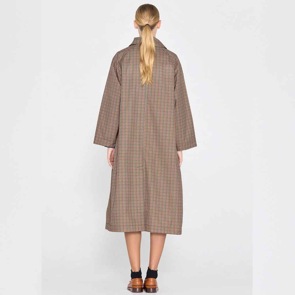 Houndstooth Trench Coat - Multi - re - souL