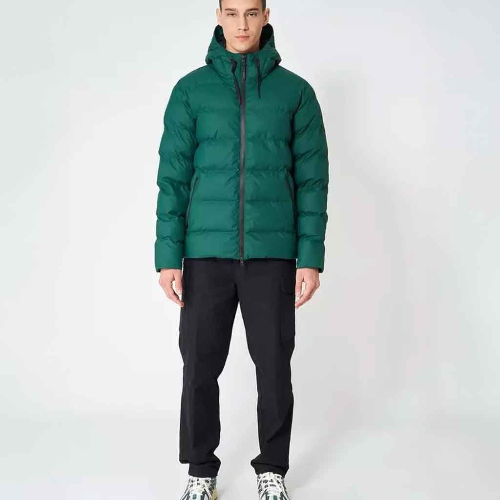 Hrom Quilted Waterproof Coat - Rainforest - re - souL