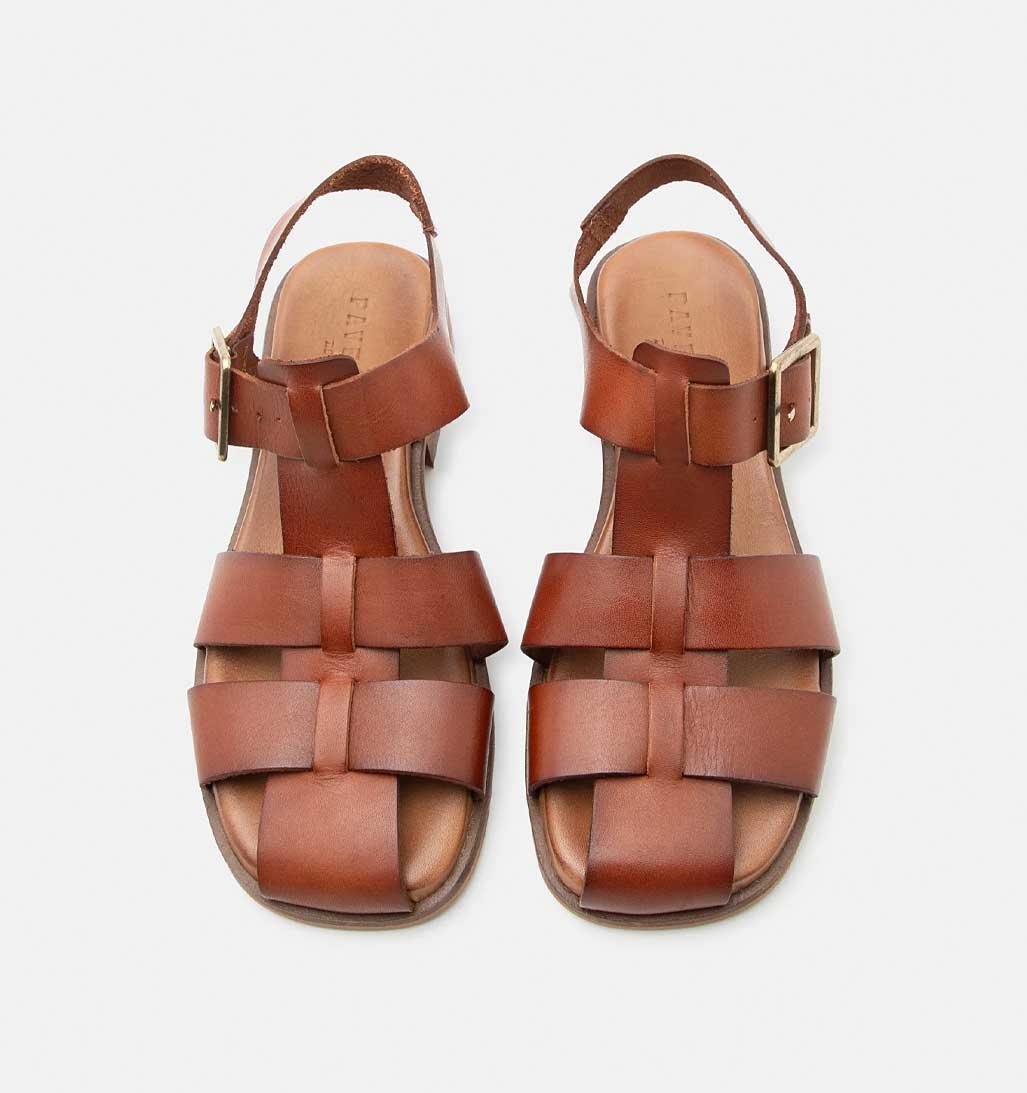 Irena Fisherman Sandal - Tan - re - souL