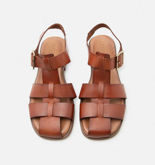 Irena Fisherman Sandal - Tan - re - souL