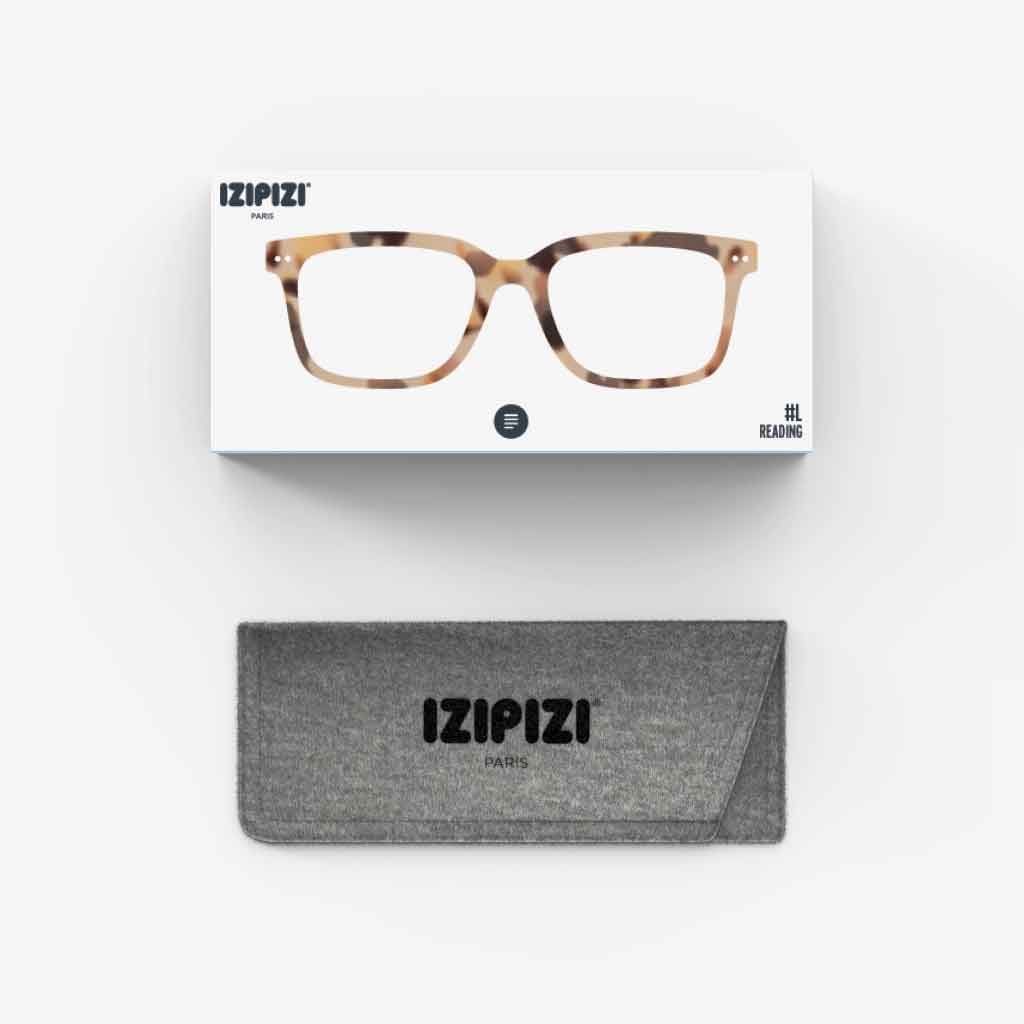 IZIPIZI #L Reading Glasses - Light Tortoise - re-souL