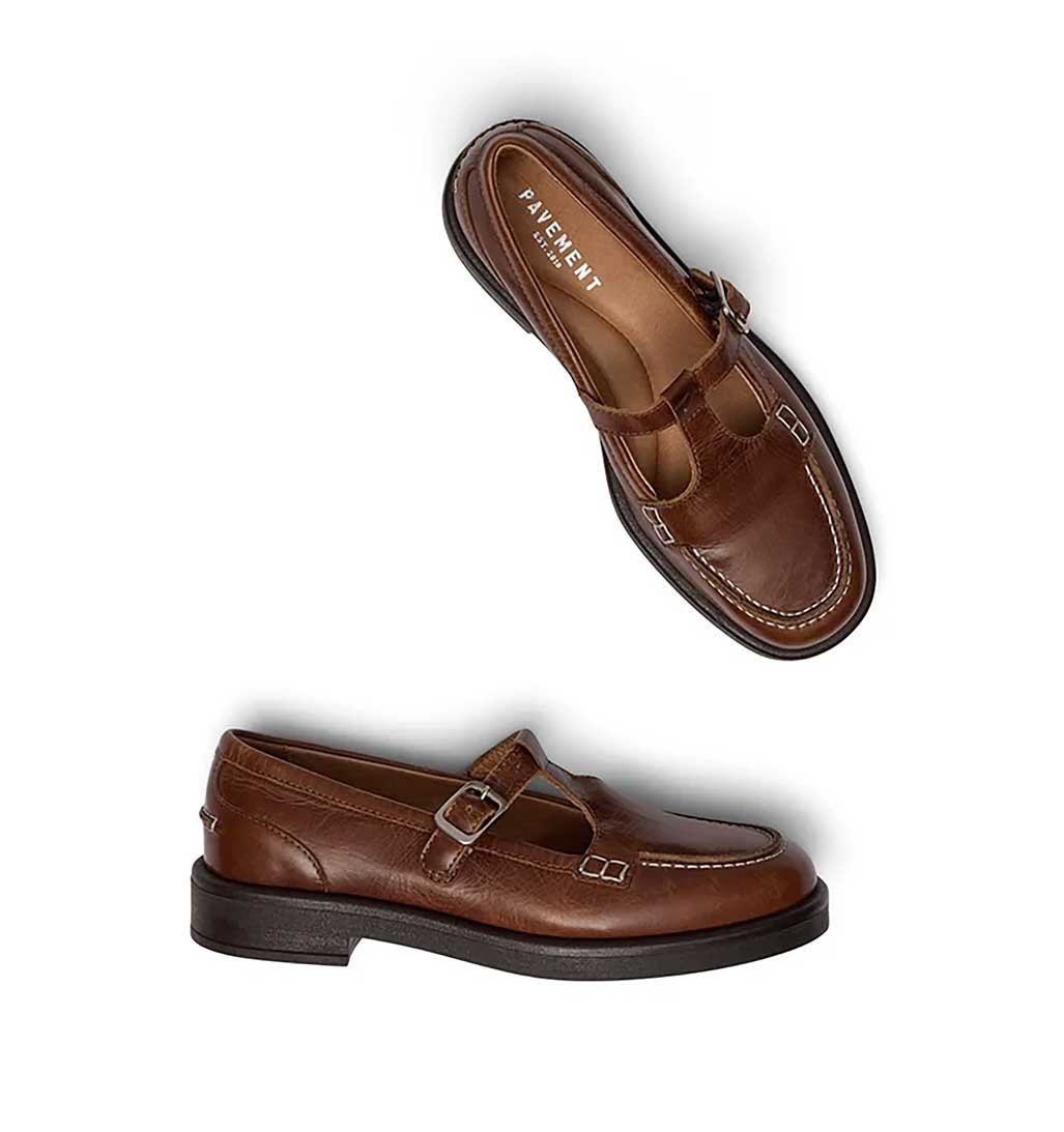 Jamila T-Strap Loafer - Tan - re-souL