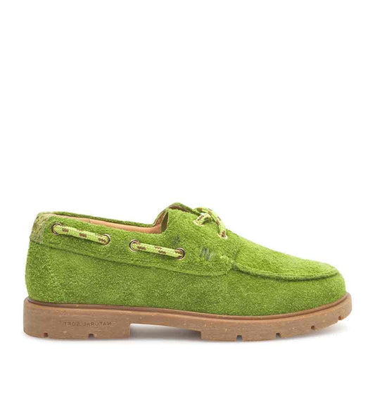 Johanne Suede Boat Shoe - Bambus Green - re - souL