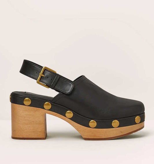 Jori Slingback Clog - Black - re-souL