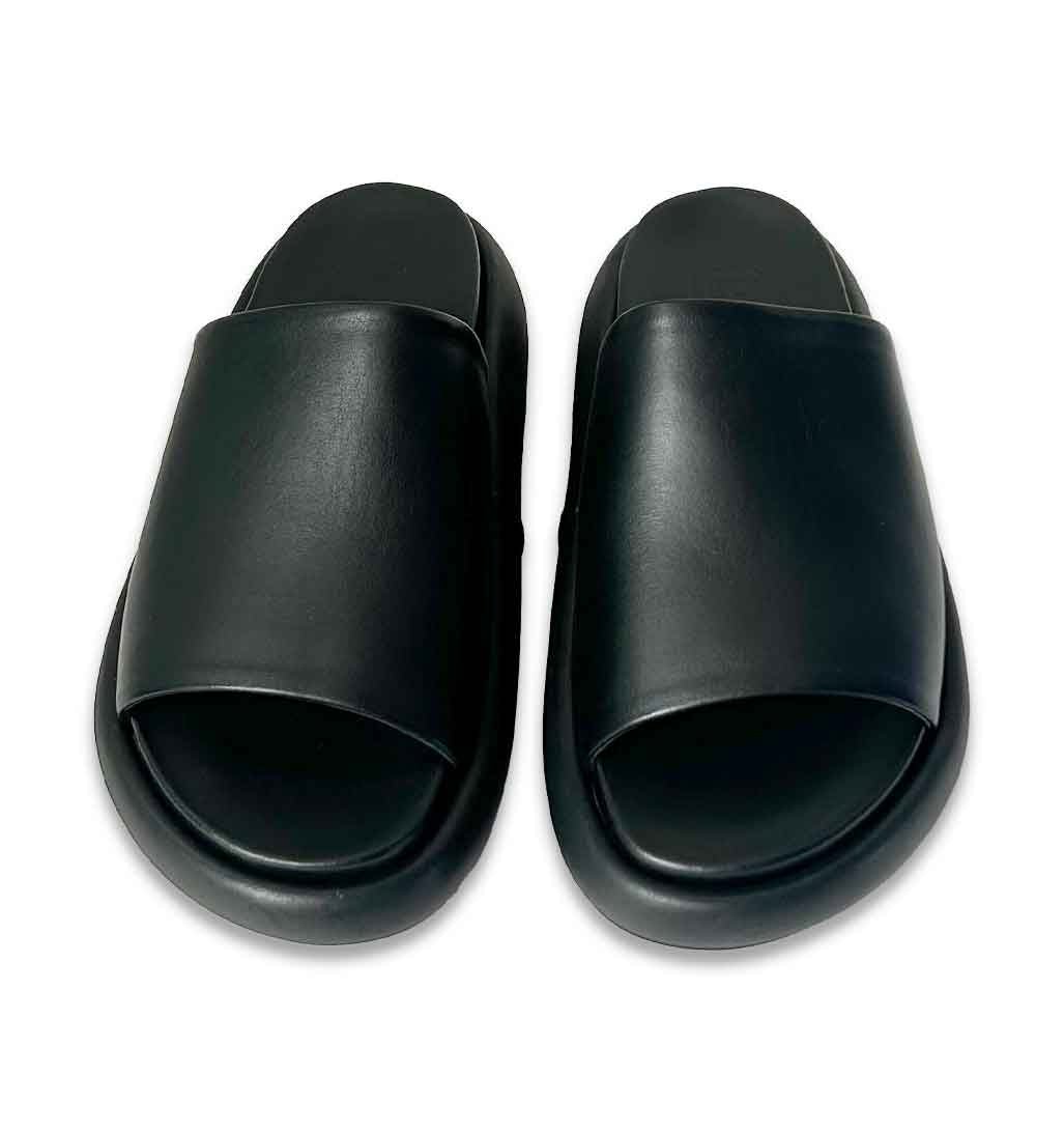 July Summer Slide Sandal - Black - re - souL