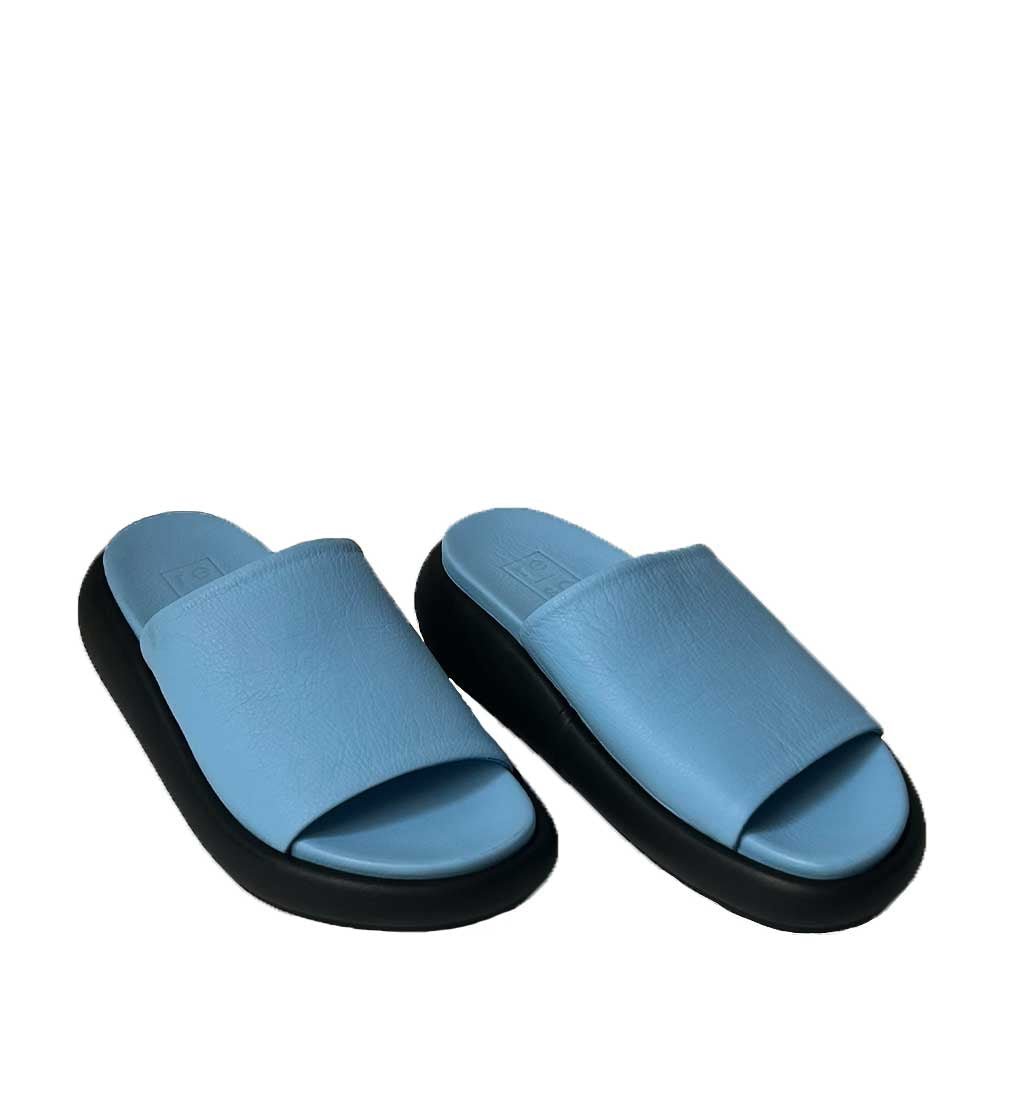 July Summer Slide Sandal - Blue - re - souL
