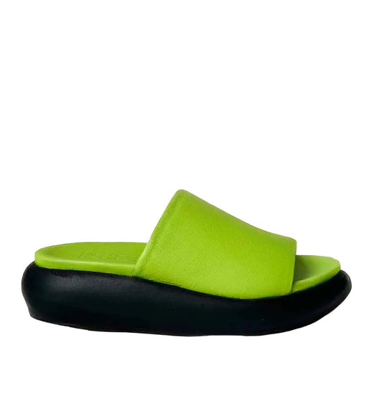 July Summer Slide Sandal - Lime - re - souL