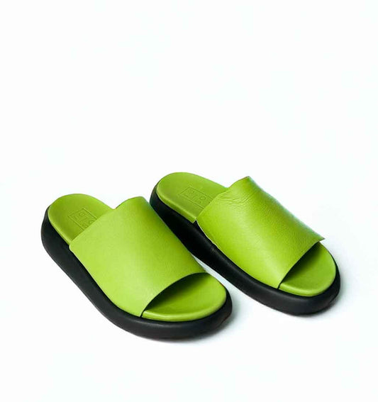 July Summer Slide Sandal - Lime - re - souL