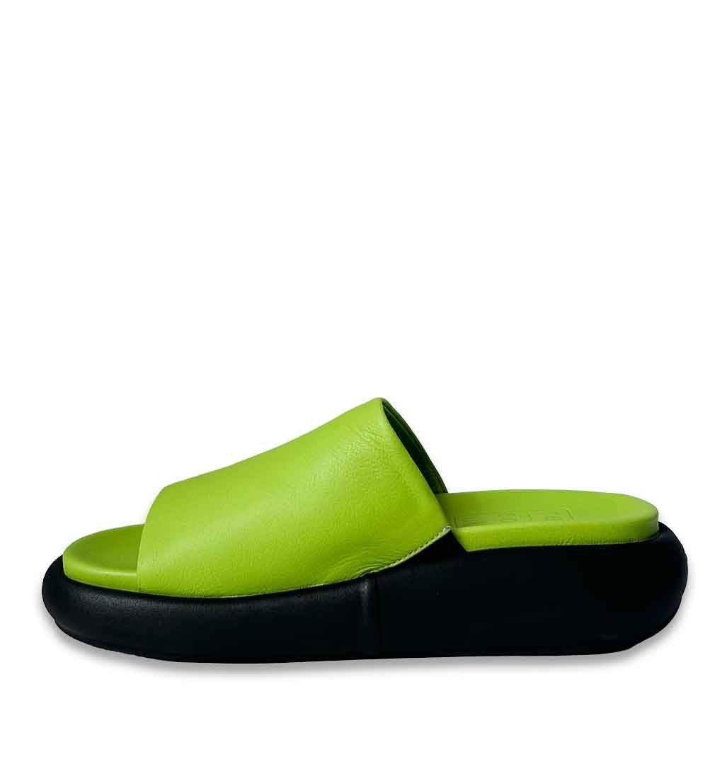 July Summer Slide Sandal - Lime - re - souL