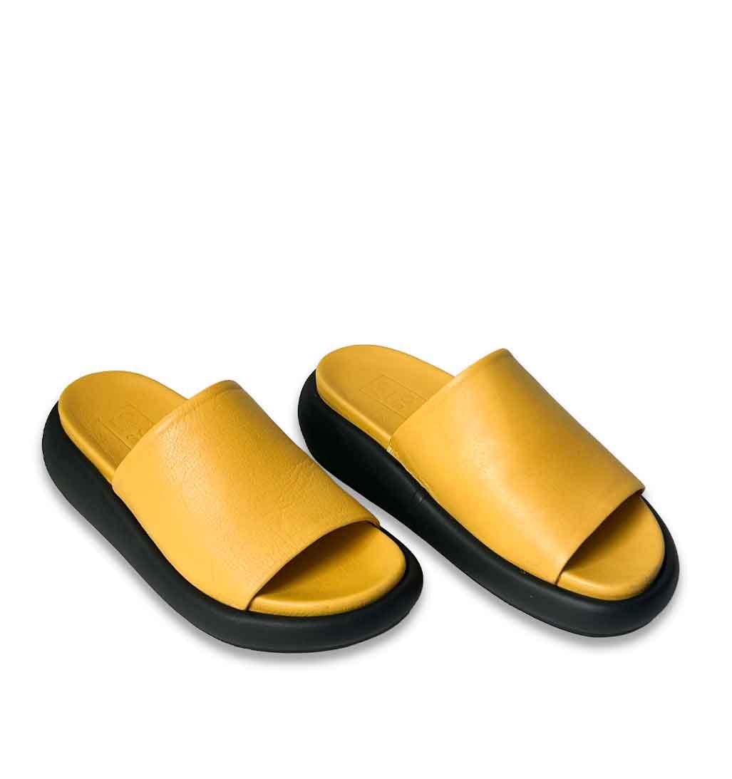 July Summer Slide Sandal - Yellow - re - souL