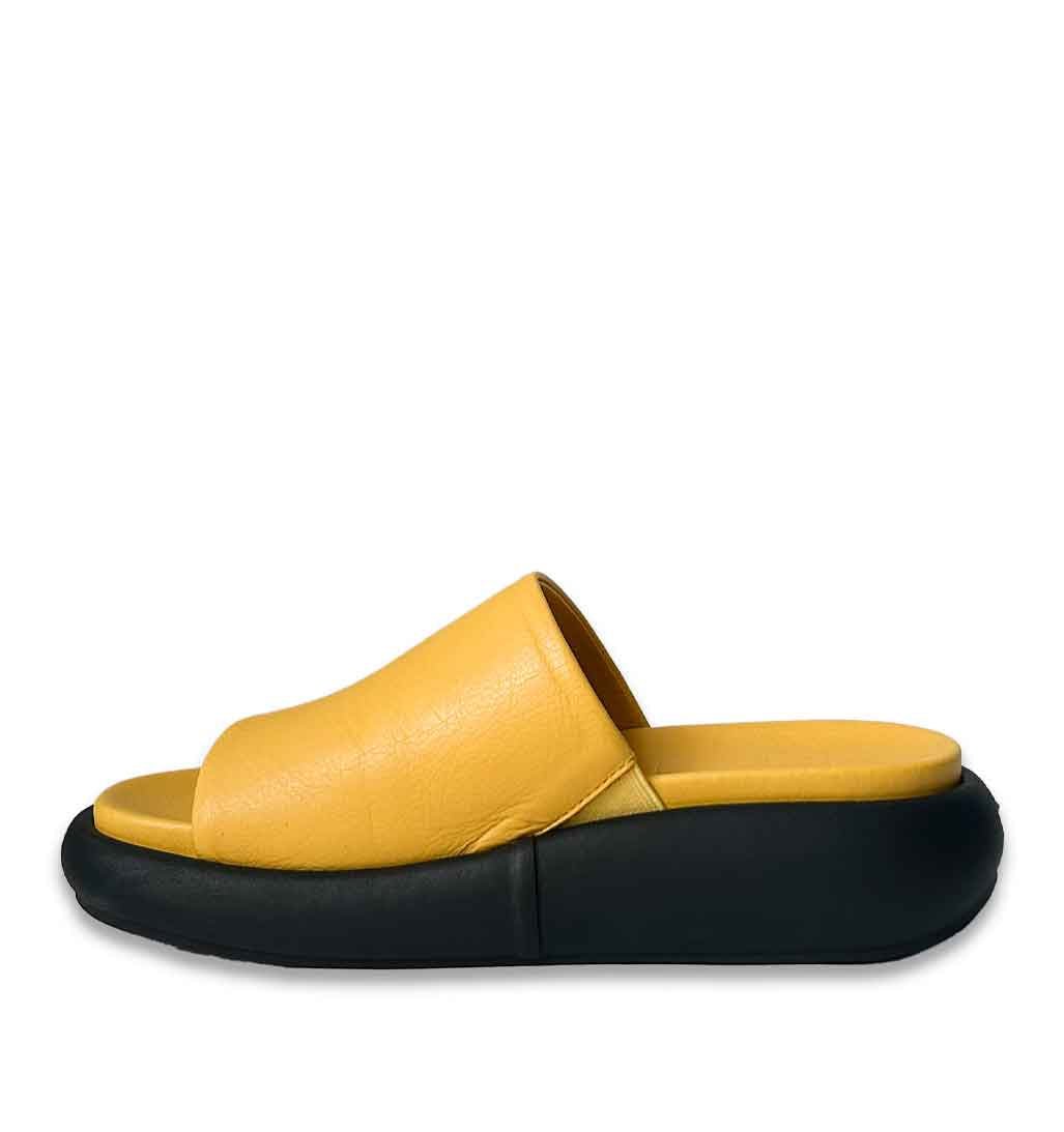 July Summer Slide Sandal - Yellow - re - souL
