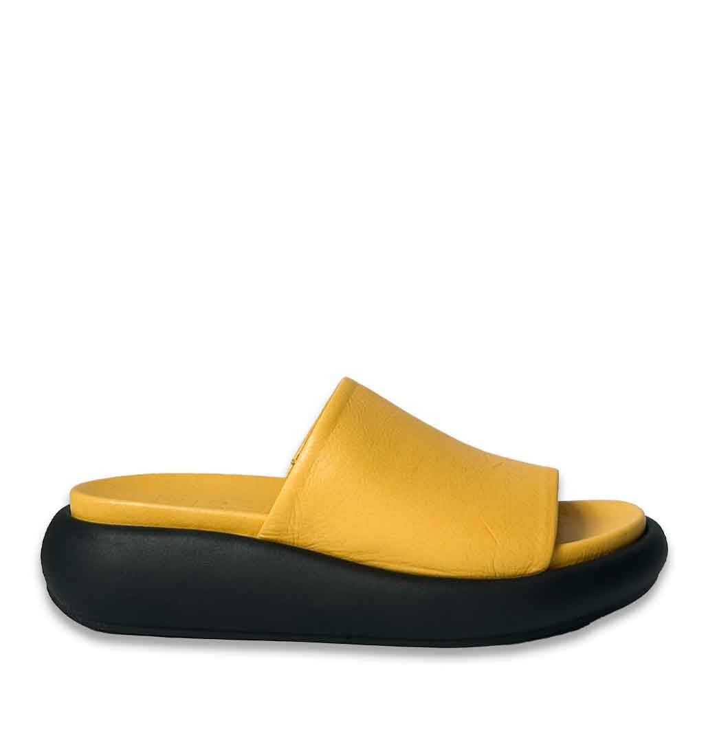 July Summer Slide Sandal - Yellow - re - souL