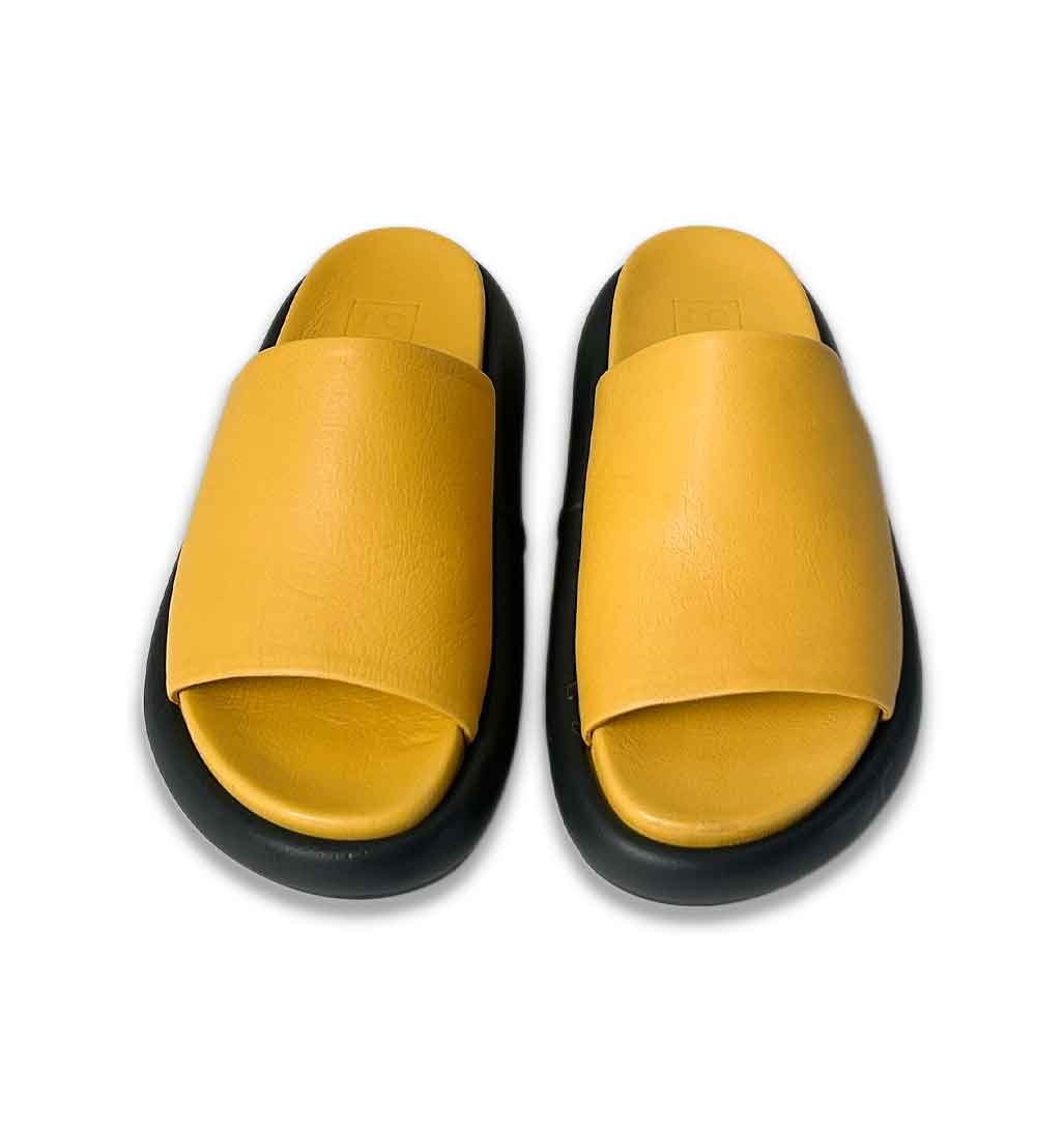 July Summer Slide Sandal - Yellow - re - souL