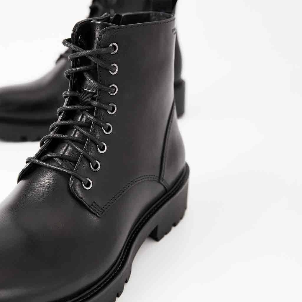 Kenova Lace Up Ankle Boot - Black - re - souL